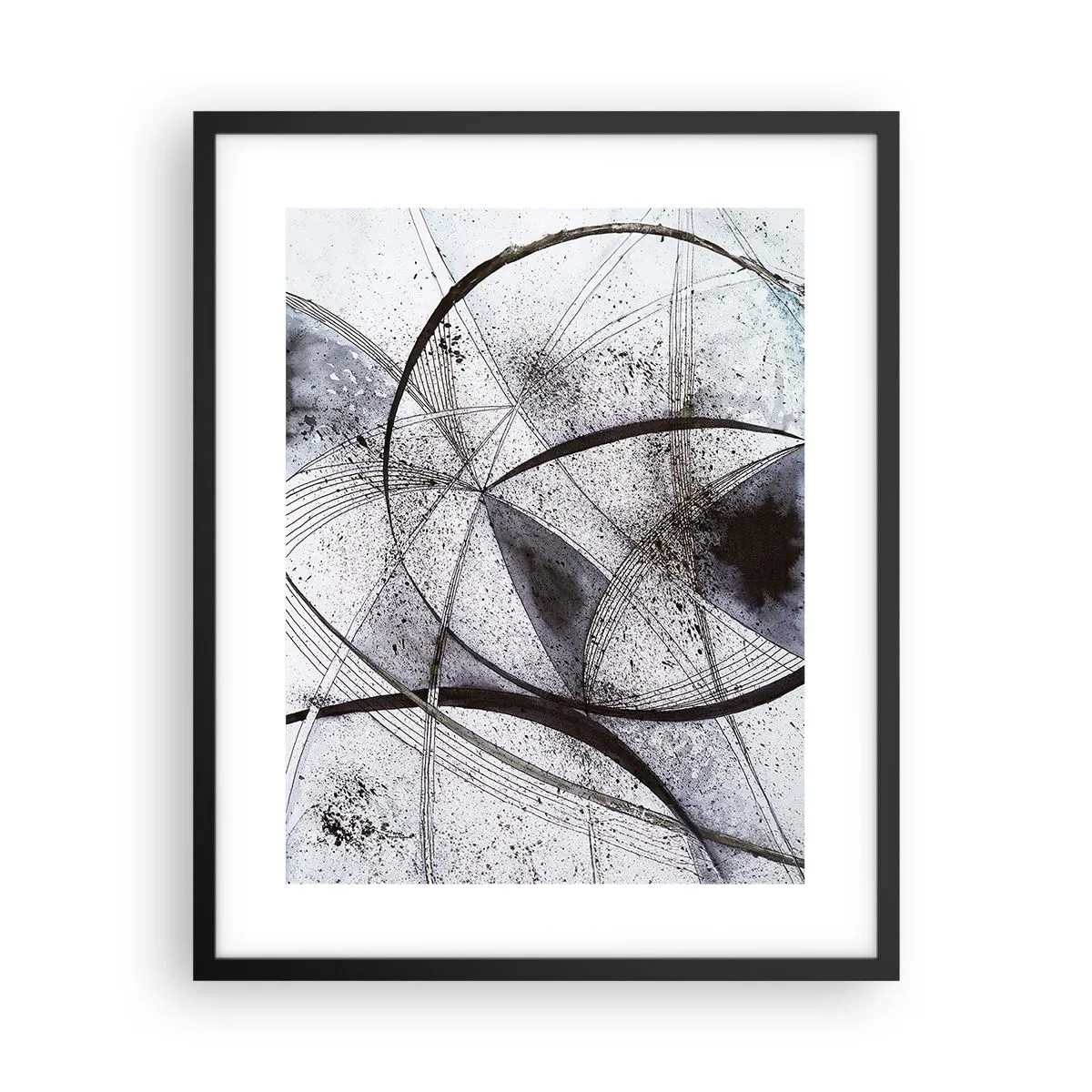 Pôster com moldura preta - Fantasia futurista - 40x50 cm