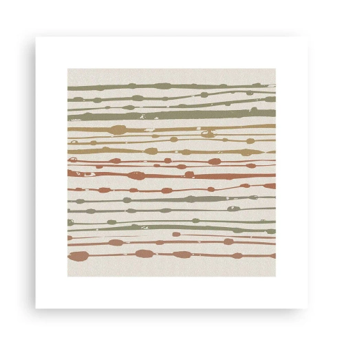 Pôster - Notação musical de cores - 30x30 cm