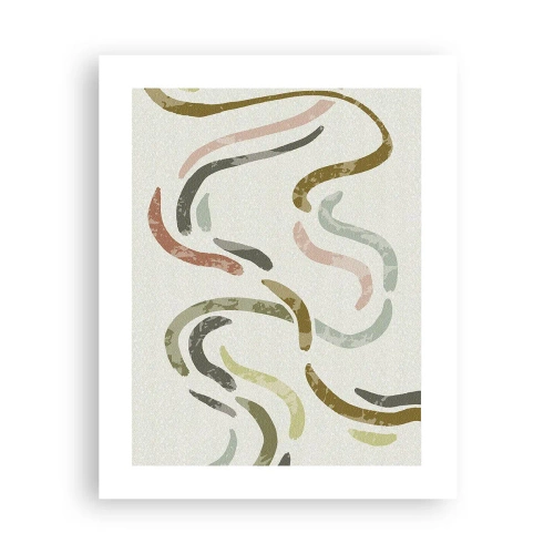Pôster - Uma alegre dança de abstração - 40x50 cm