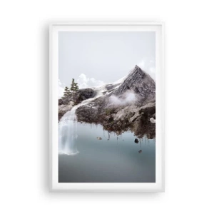 Pôster em moldura branca - Pelos olhos de um surrealista - 61x91 cm