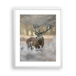 Pôster em moldura branca - Uma manhã fresca - 40x50 cm