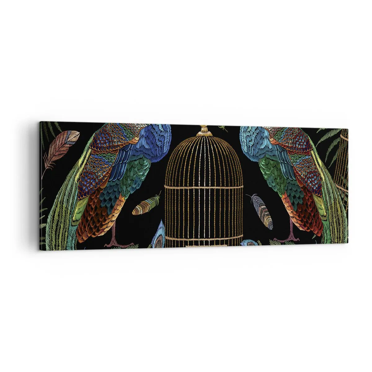 Quadro em tela - Em vestes reais - 140x50 cm