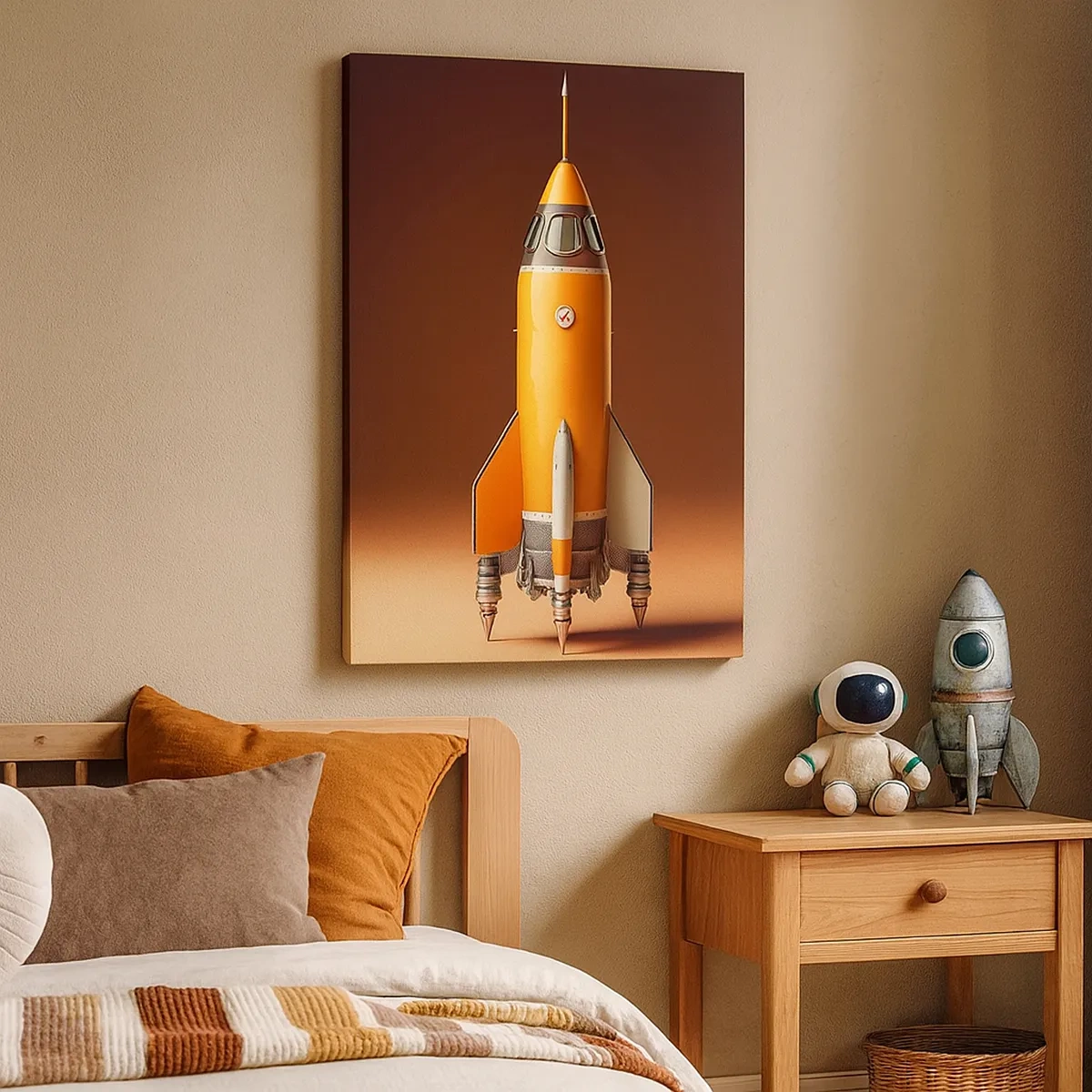 Quadro em tela - Tudo começa com um sonho - 50x70 cm