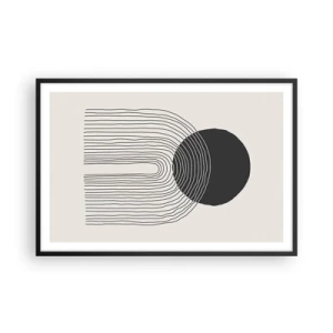 Pôster com moldura preta - Tremores e confiança - 91x61 cm