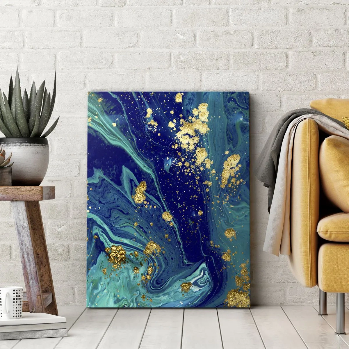 Quadro em tela - Flocos de sol  - 50x70 cm
