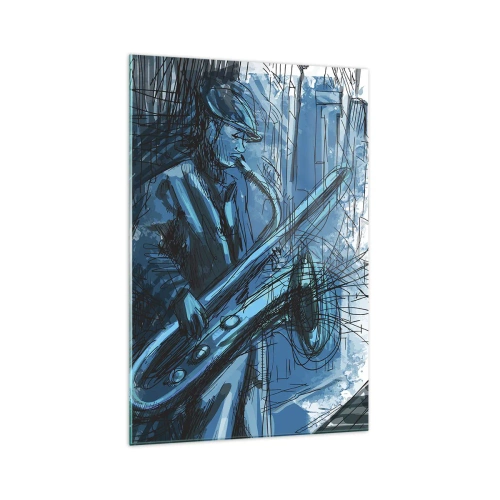 Quadro em vidro - Rapsódia Urbana - 70x100 cm