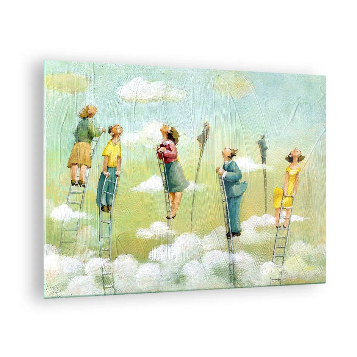 Quadro em vidro - Por trás do seu sonho - 70x50 cm