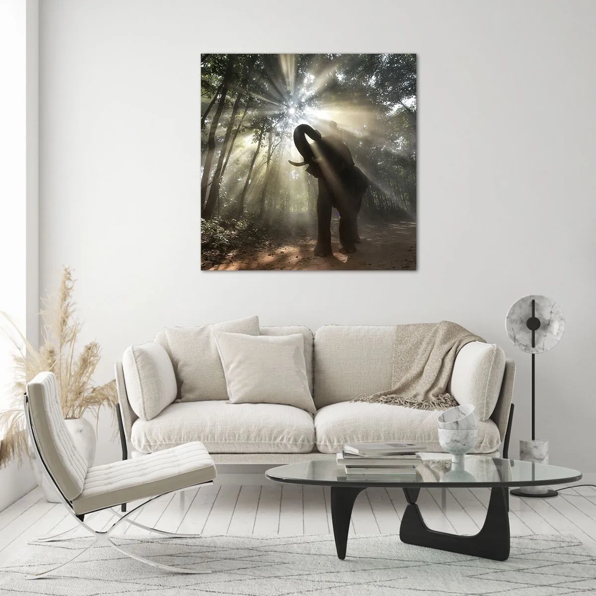 Quadro em vidro - Sob a estrela da sorte - 50x50 cm