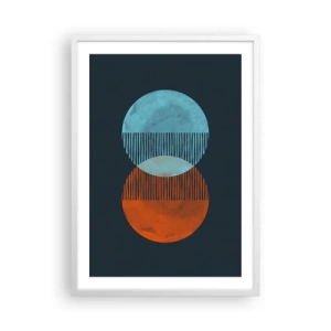 Pôster em moldura branca - Fantasia astronómica - 50x70 cm