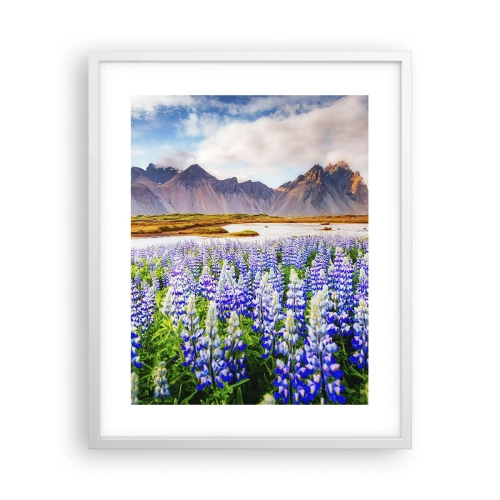 Pôster em moldura branca - Força e severidade ao lado da suavidade - 40x50 cm