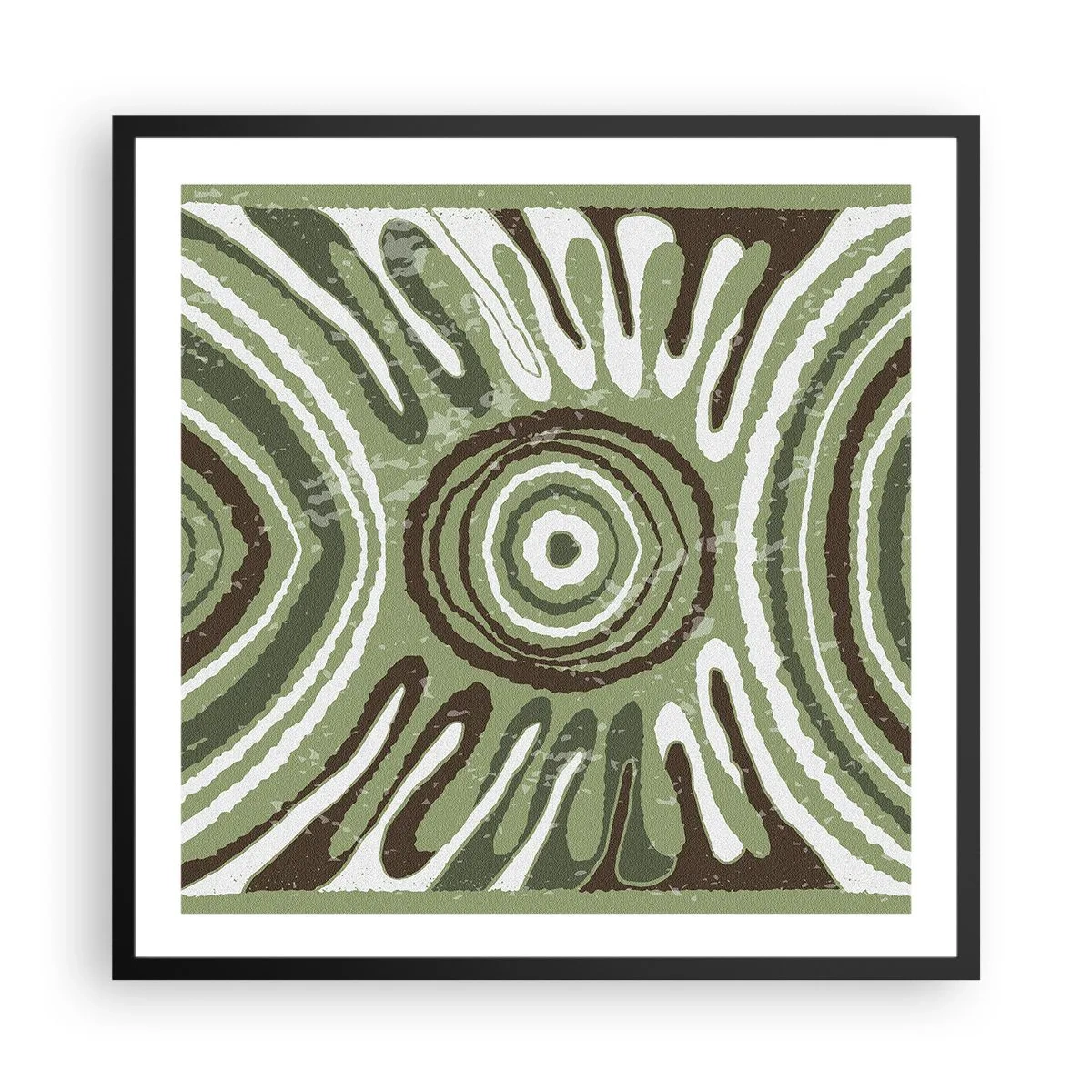 Pôster com moldura preta - Uma explosão de emoções - 60x60 cm