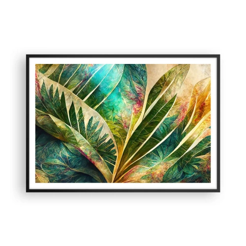 Pôster com moldura preta - As cores dos trópicos - 100x70 cm