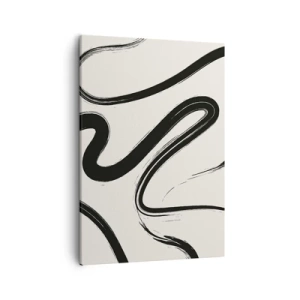 Quadro em tela - Capricho preto e branco - 50x70 cm