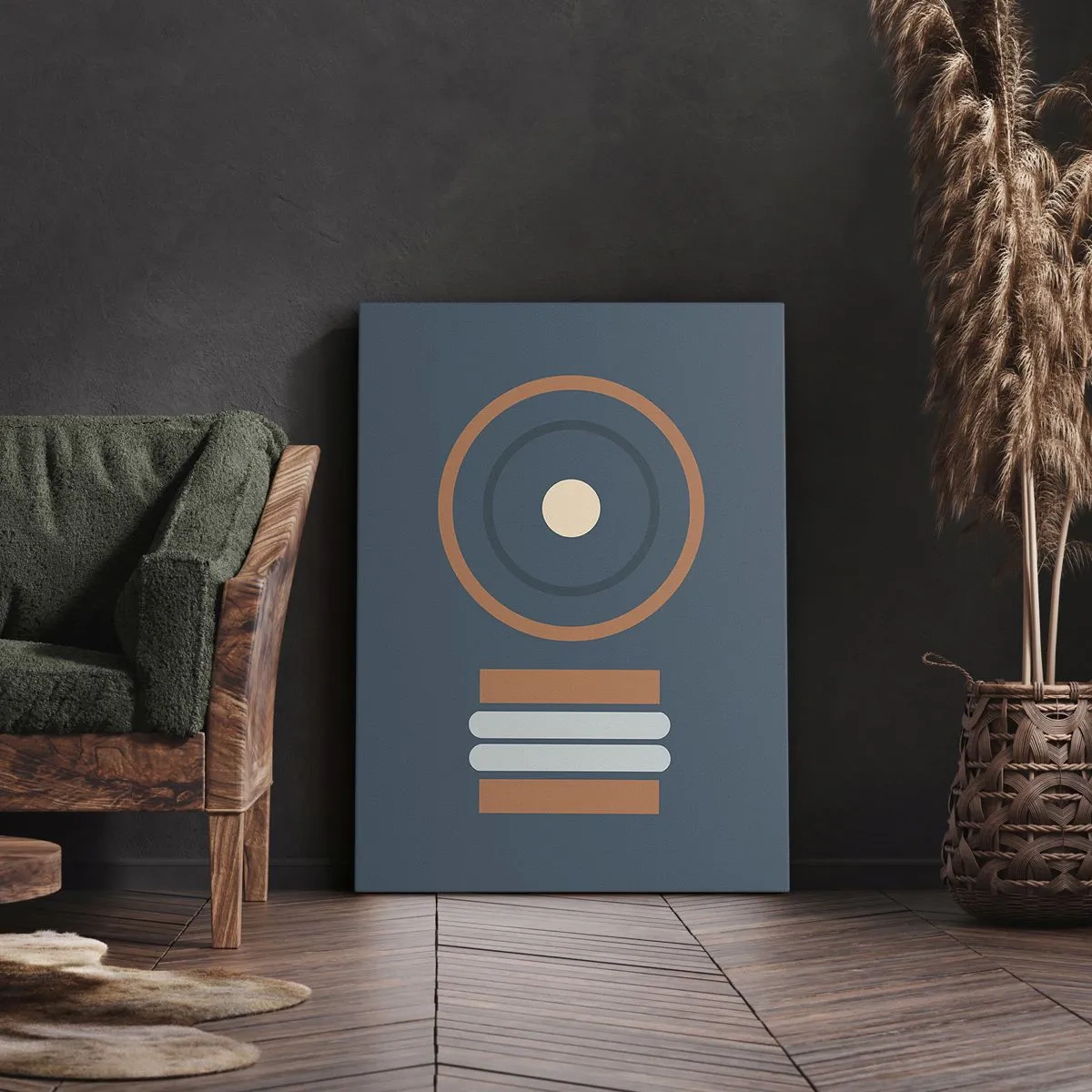 Quadro em tela - A essência da questão - 55x100 cm