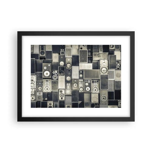 Pôster com moldura preta - Está tudo bem - 40x30 cm