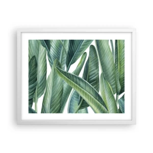 Pôster em moldura branca - O próprio verde - 50x40 cm