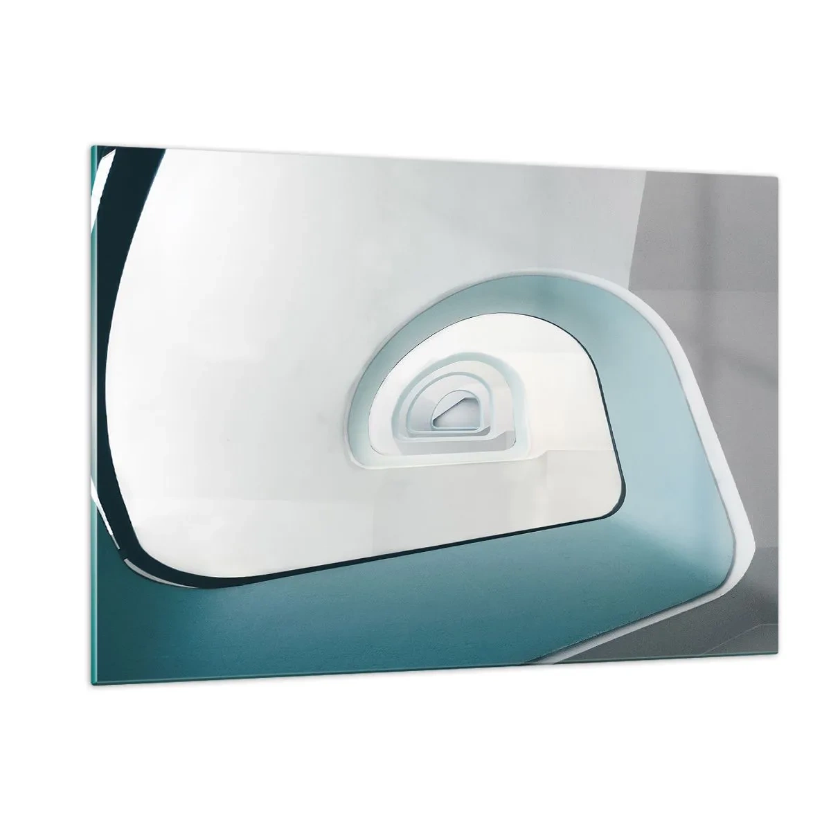 Quadro em vidro - Para o fundo do azul - 120x80 cm