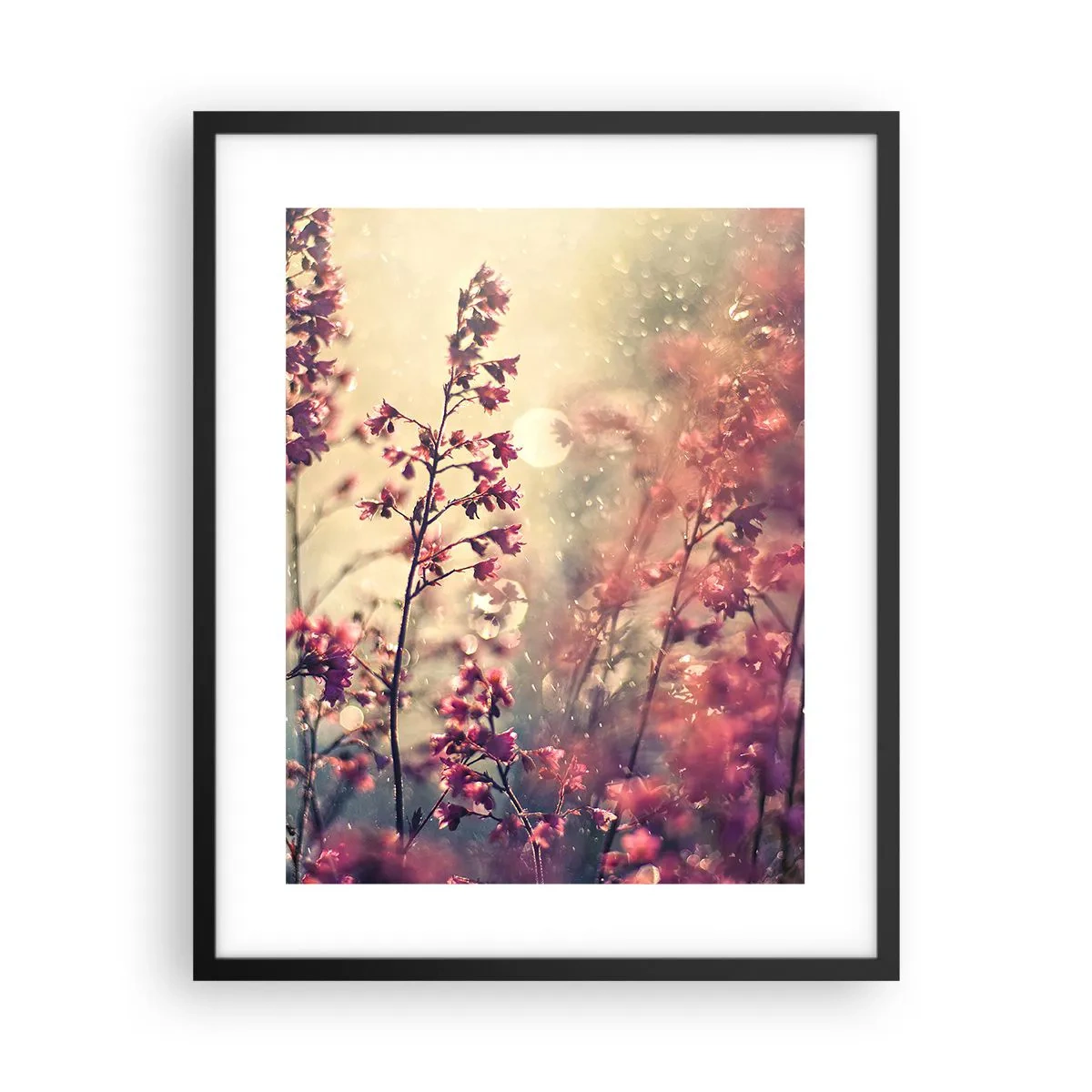 Pôster com moldura preta - Jardim Secreto - 40x50 cm