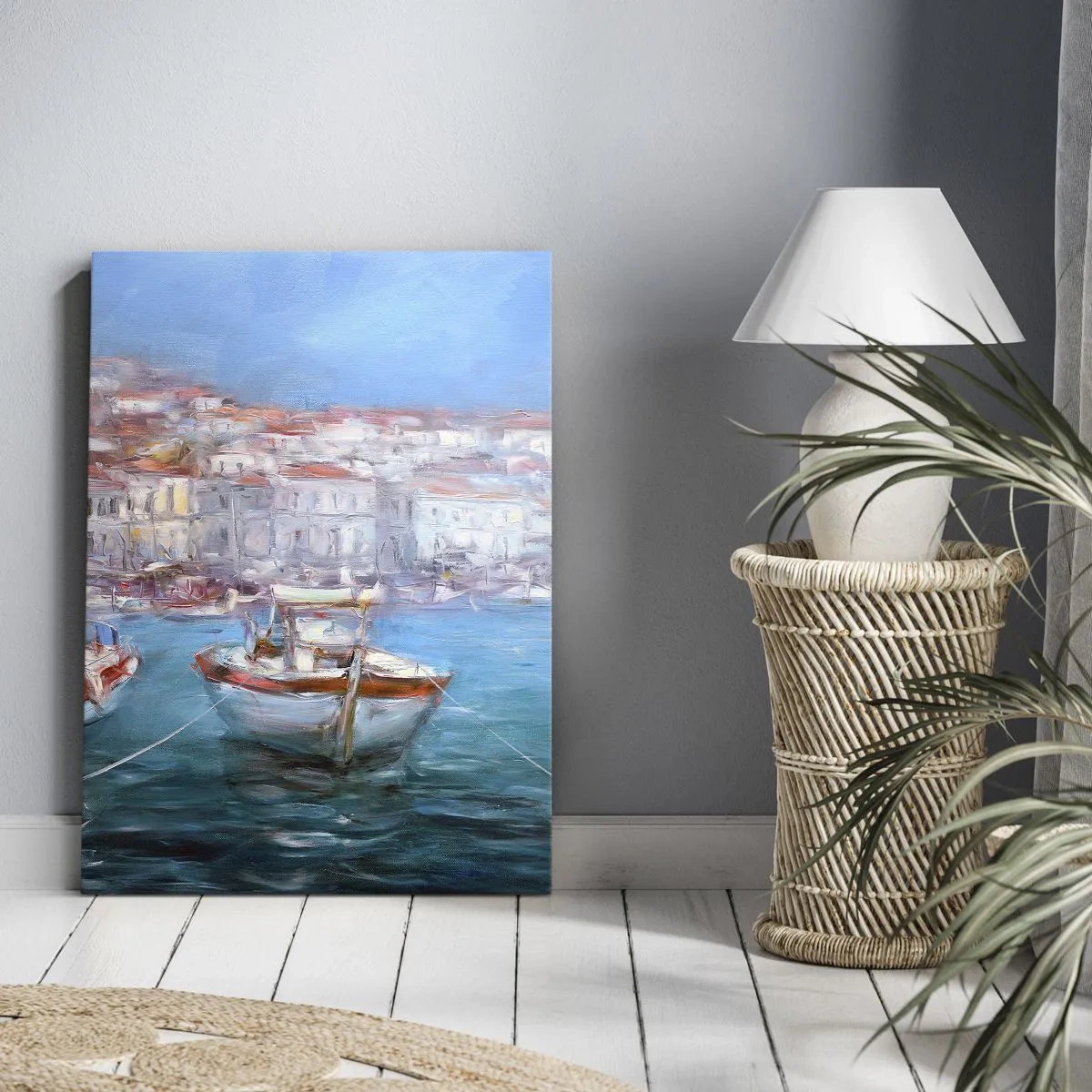 Quadro em tela - Baía italiana - 50x70 cm