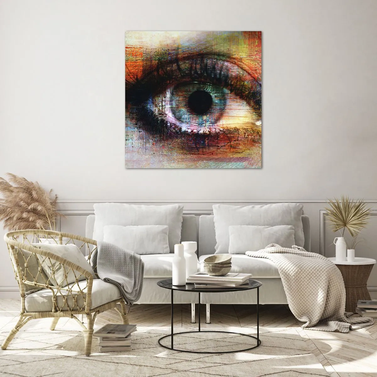 Quadro em vidro - Pode olhar para a alma - 40x40 cm