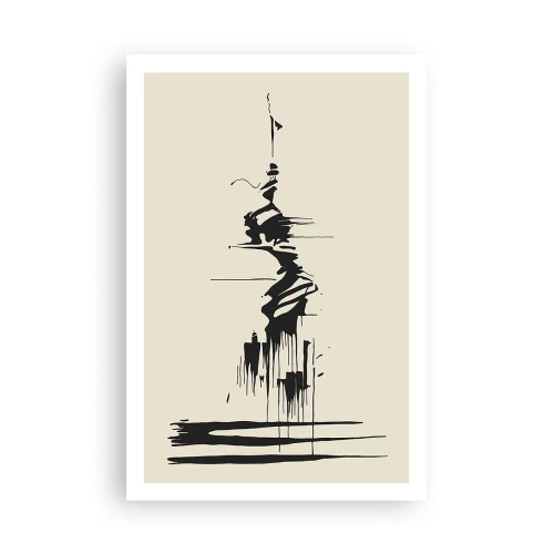 Pôster - Abstração apressada - 61x91 cm