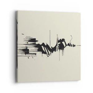 Quadro em tela - Abstração apressada - 40x40 cm