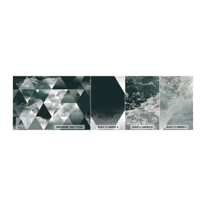 Amostra de Papel de Parede Standard Eco - Uma perspetiva de cristal - Abstração, Ondas do mar, Pedaço - 100x30 cm
