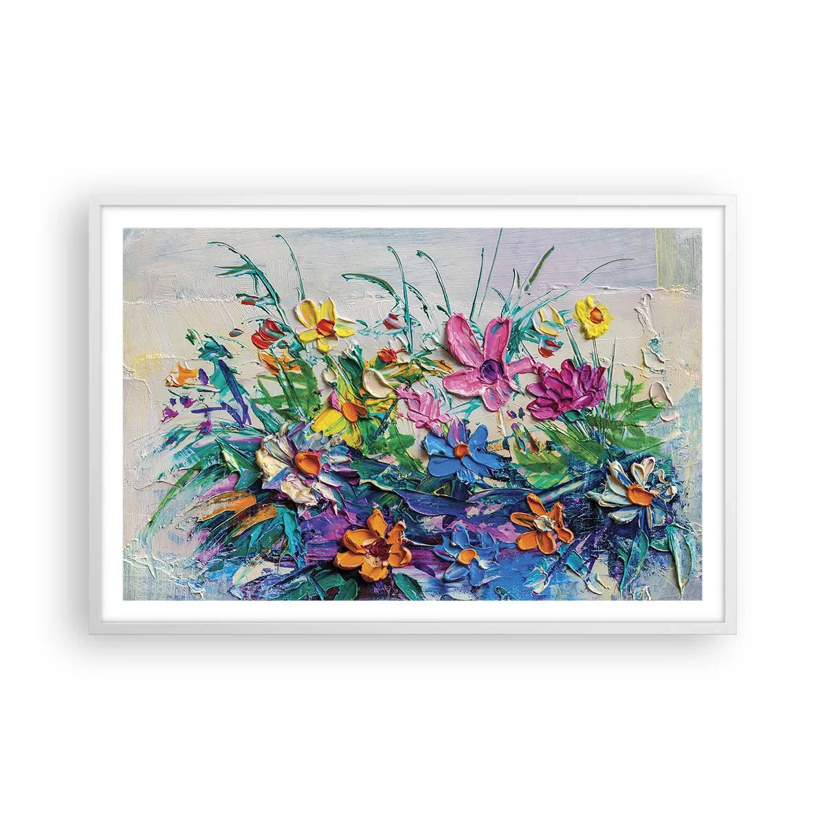 Pôster em moldura branca - Não é de todo natureza morta - 91x61 cm