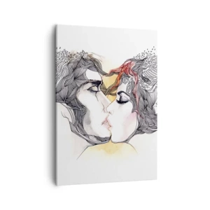 Quadro em tela - O mundo não existe - 50x70 cm