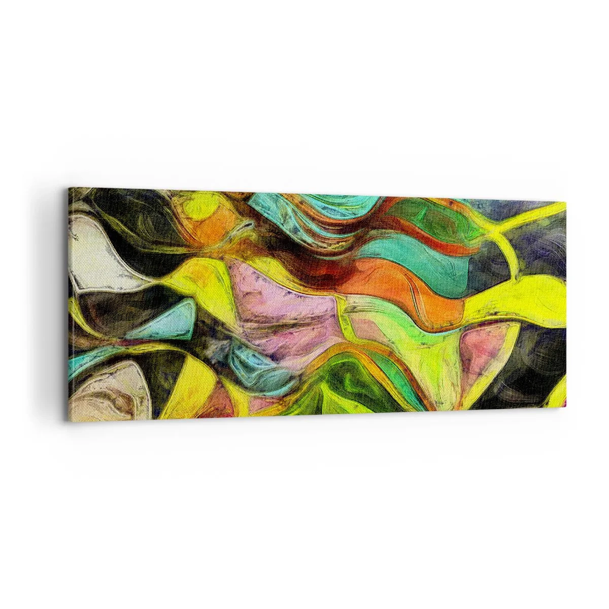 Quadro em tela - O movimento é vida - 100x40 cm