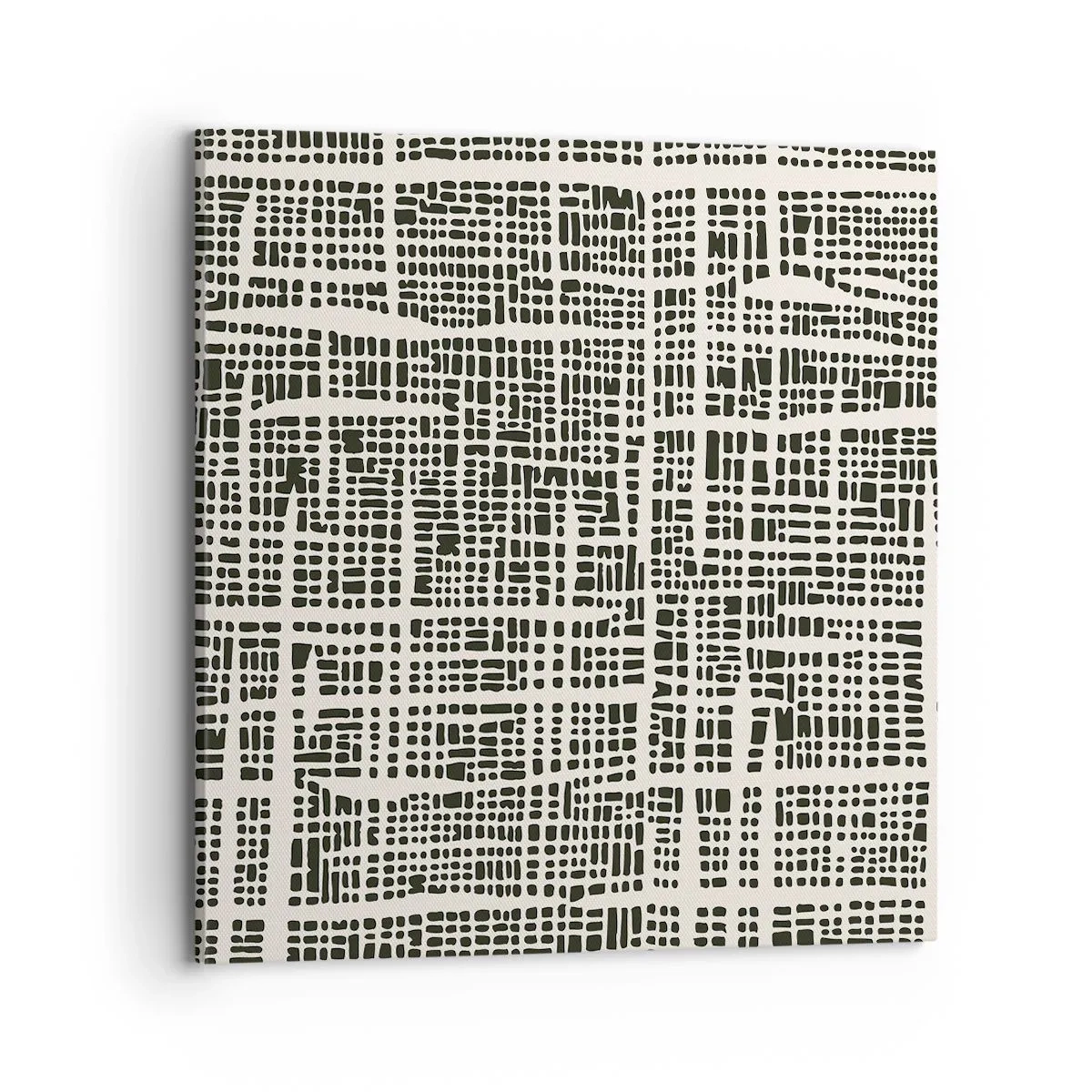 Quadro em tela - Uma composição tecida - 70x70 cm