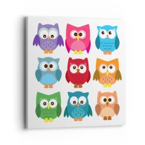 Quadro em tela - As diferenças podem ser divertidas - 40x40 cm