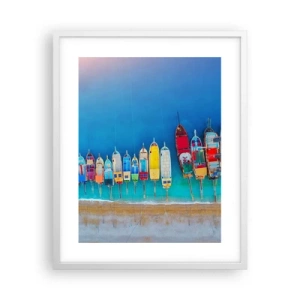 Pôster em moldura branca - Vista panorâmica - 40x50 cm