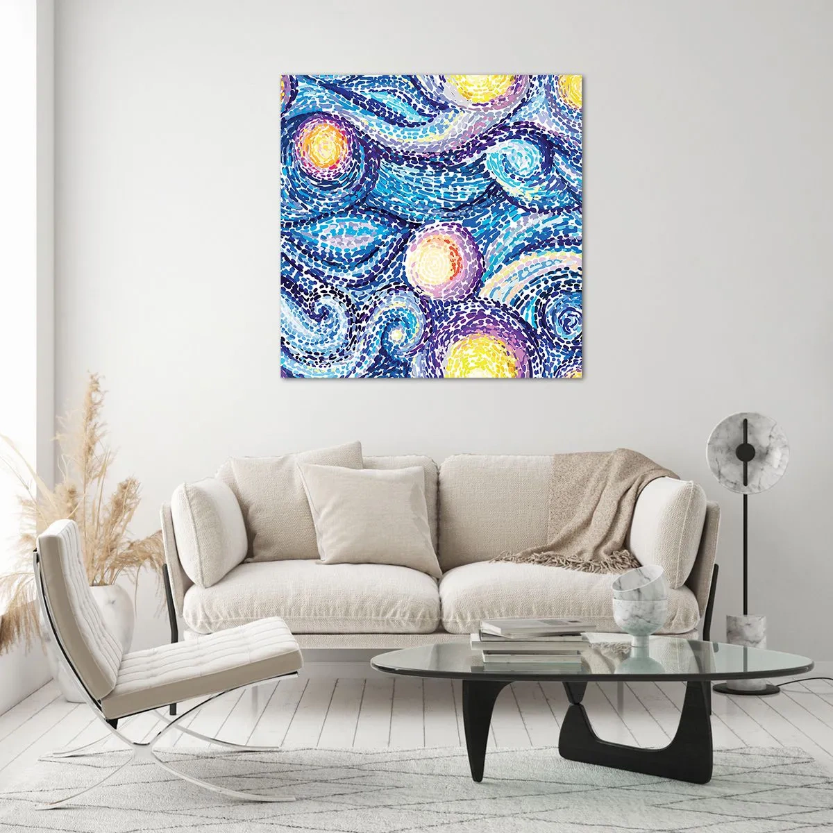 Quadro em vidro - De um quadro de van Gogh - 30x30 cm