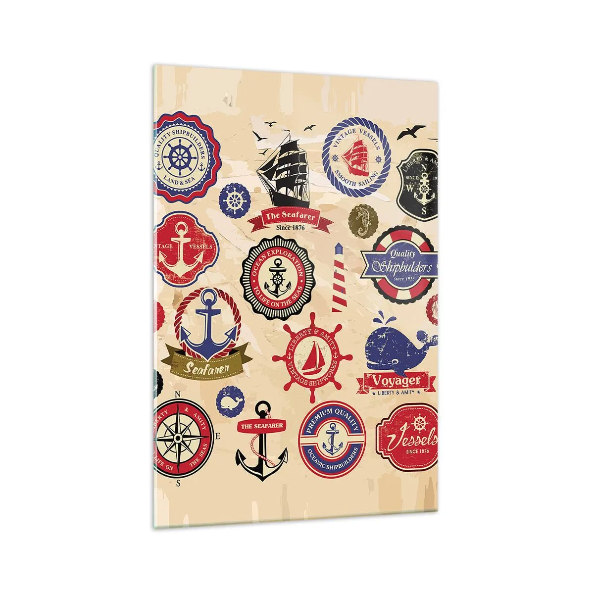 Quadro em vidro - Irmandade da vela - 70x100 cm