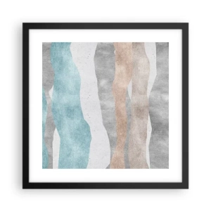 Pôster com moldura preta - Um estudo de proximidade - 40x40 cm