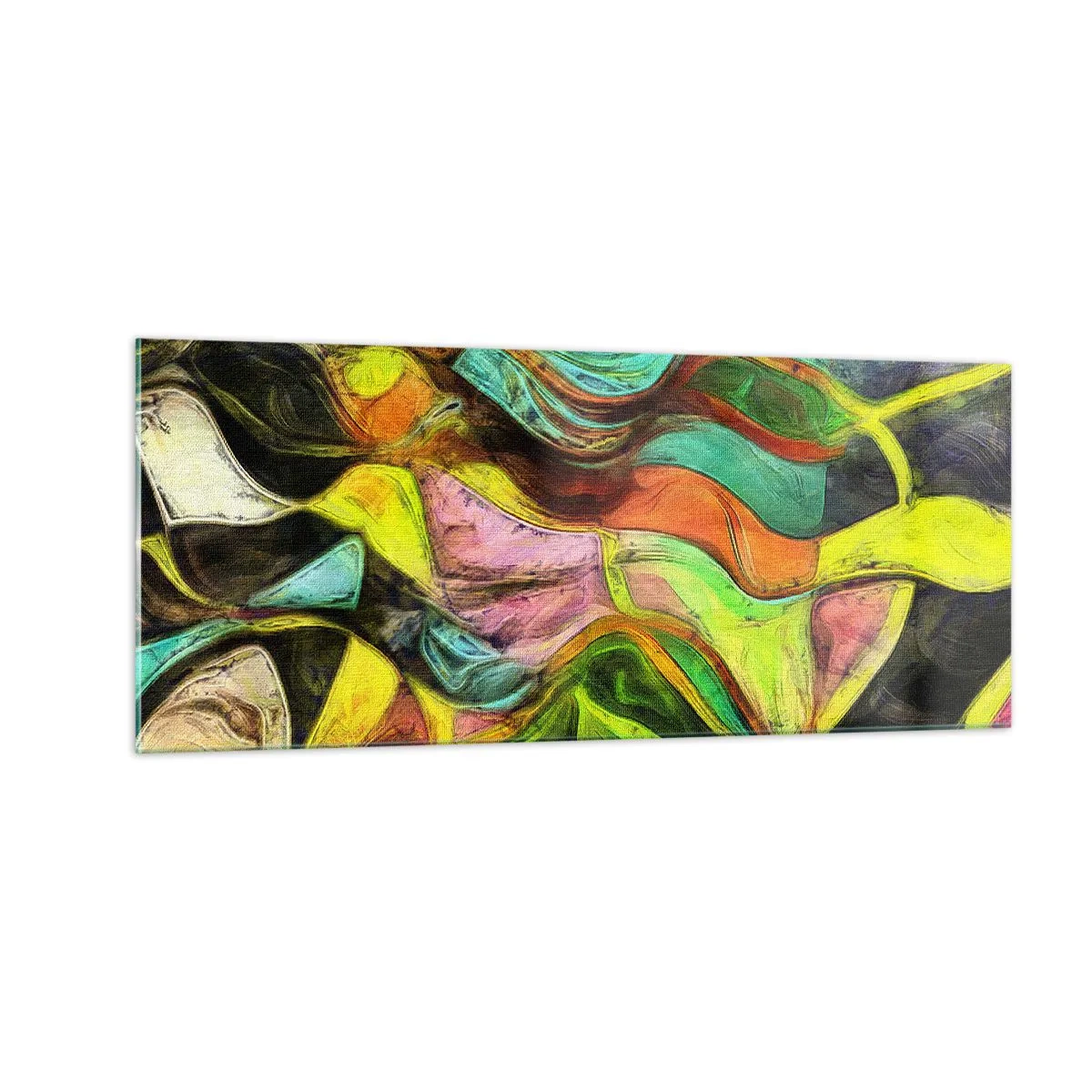 Quadro em vidro - O movimento é vida - 100x40 cm