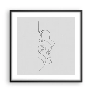 Pôster com moldura preta - O calor dos desejos amargos - 50x50 cm