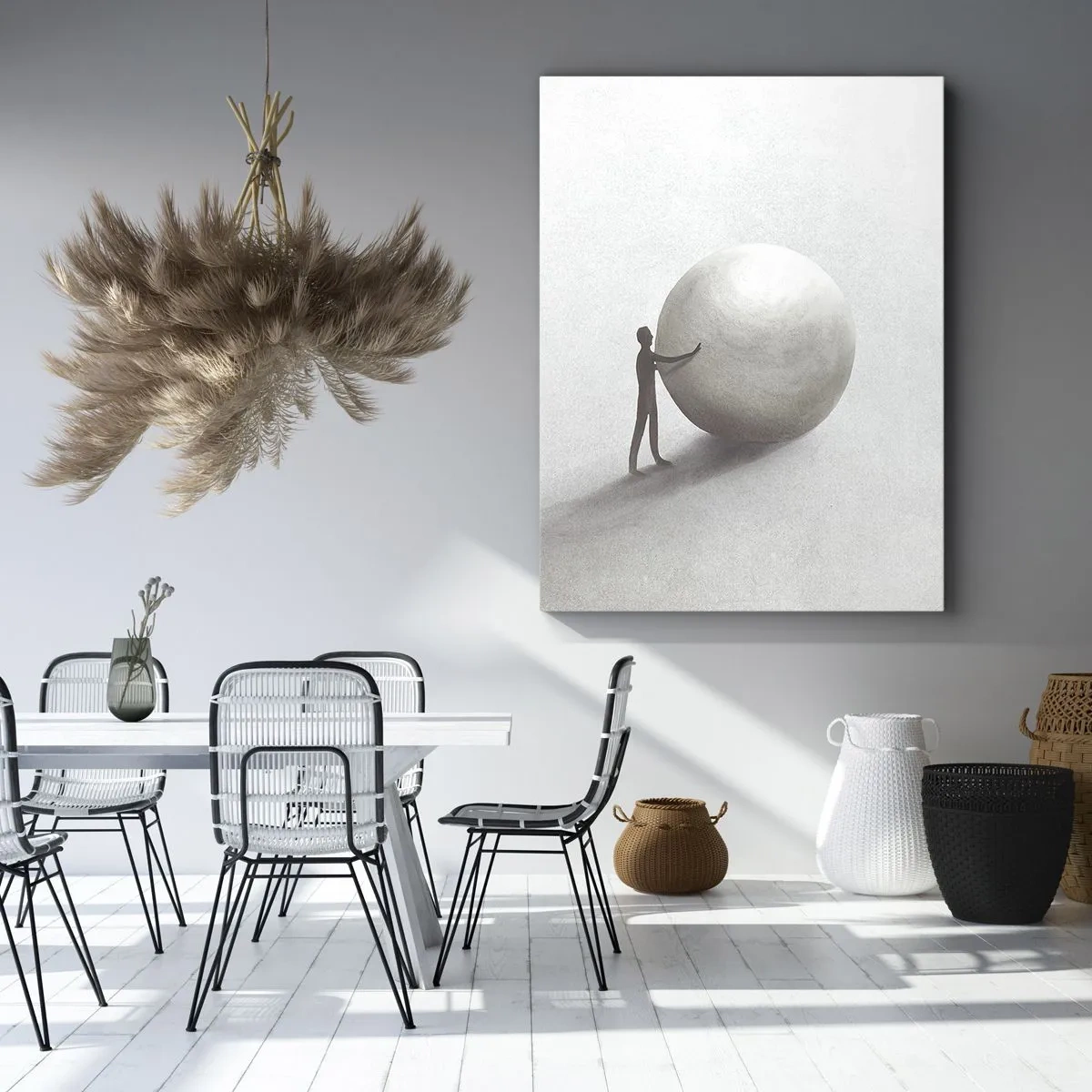Quadro em tela - O Jogo da Vida - 65x120 cm