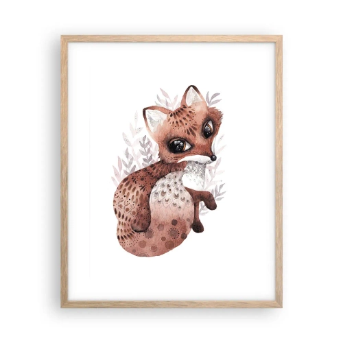 Pôster com moldura de carvalho claro - Como não amar - 40x50 cm