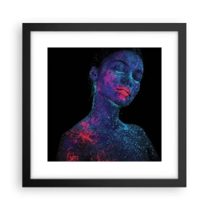 Pôster com moldura preta - Na poeira estelar - 30x30 cm