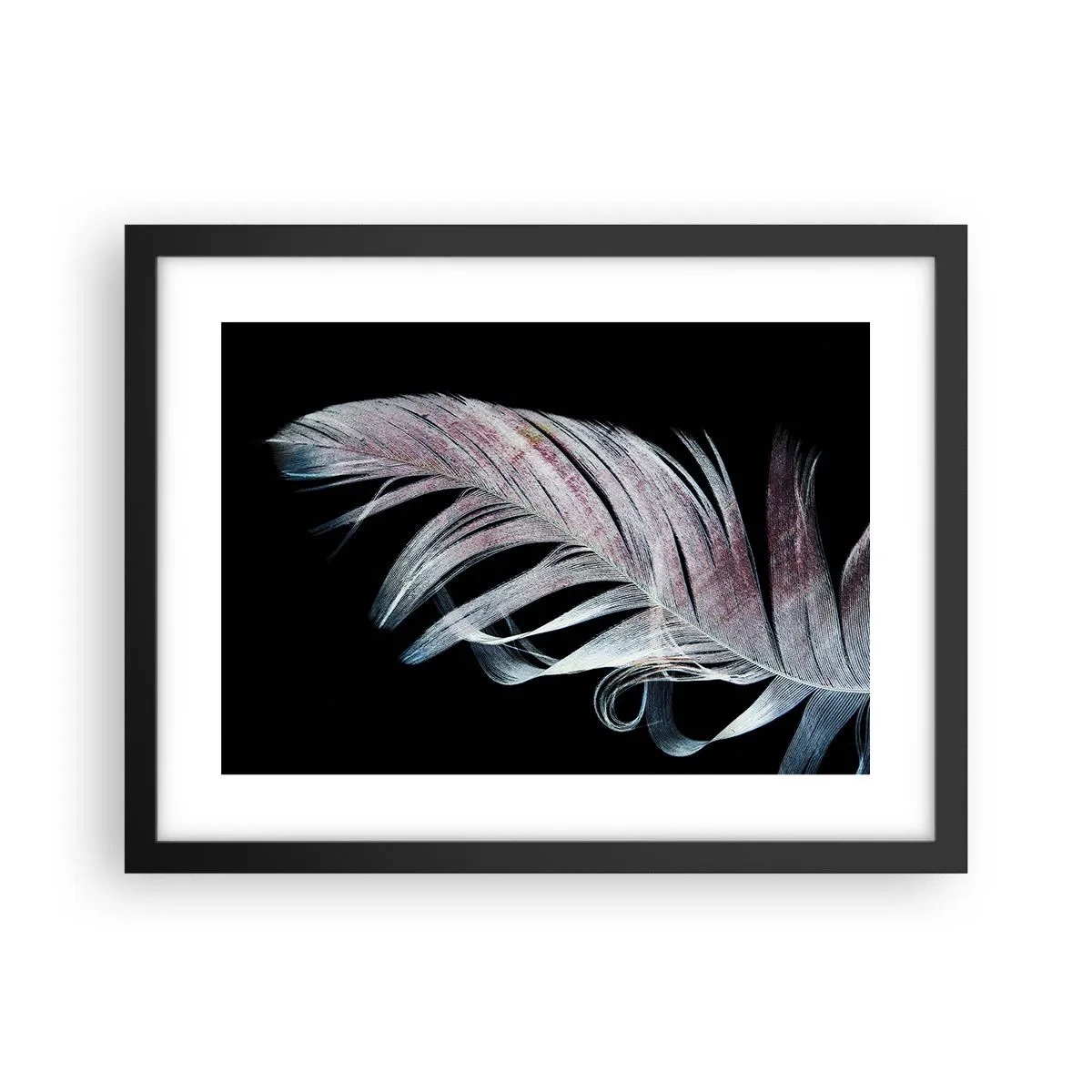 Pôster com moldura preta - Pense no toque - 40x30 cm