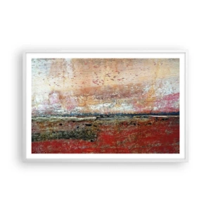 Pôster em moldura branca - Talvez seja o mar - 91x61 cm