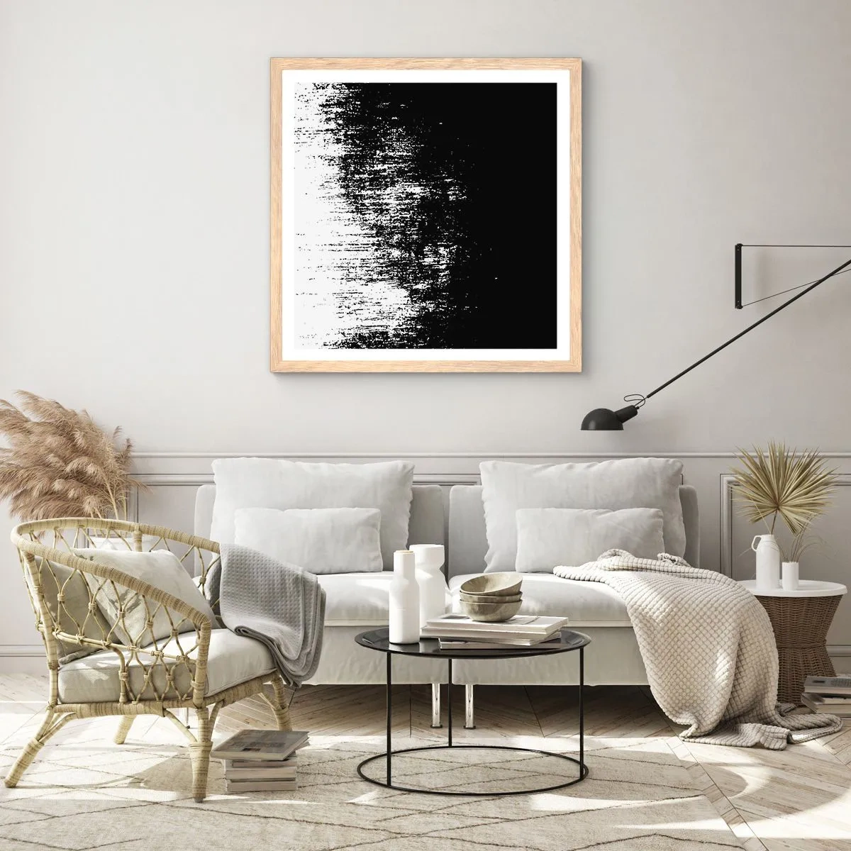 Pôster com moldura de carvalho claro - E o vencedor é... - 40x40 cm