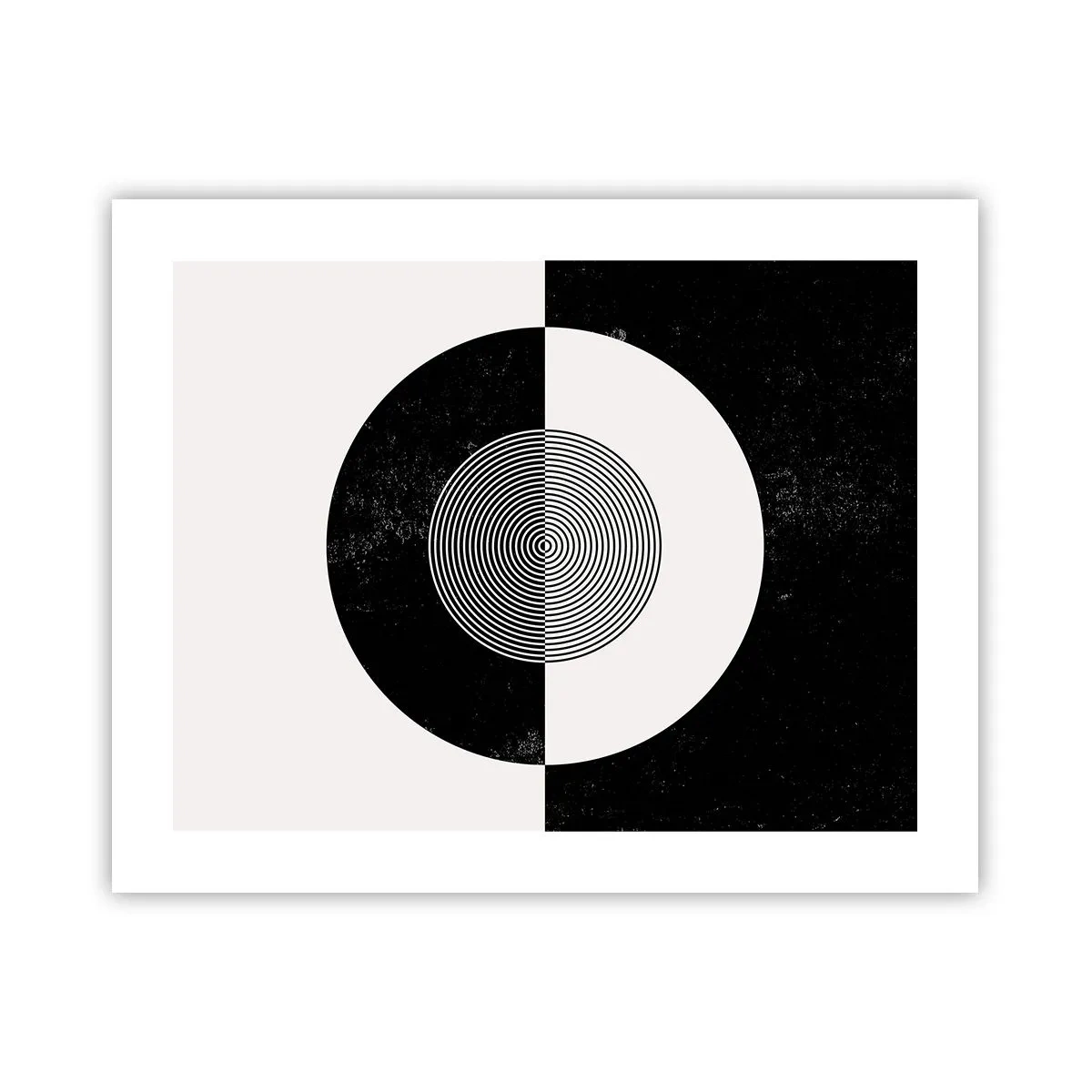 Pôster - Harmonia a preto e branco - 50x40 cm