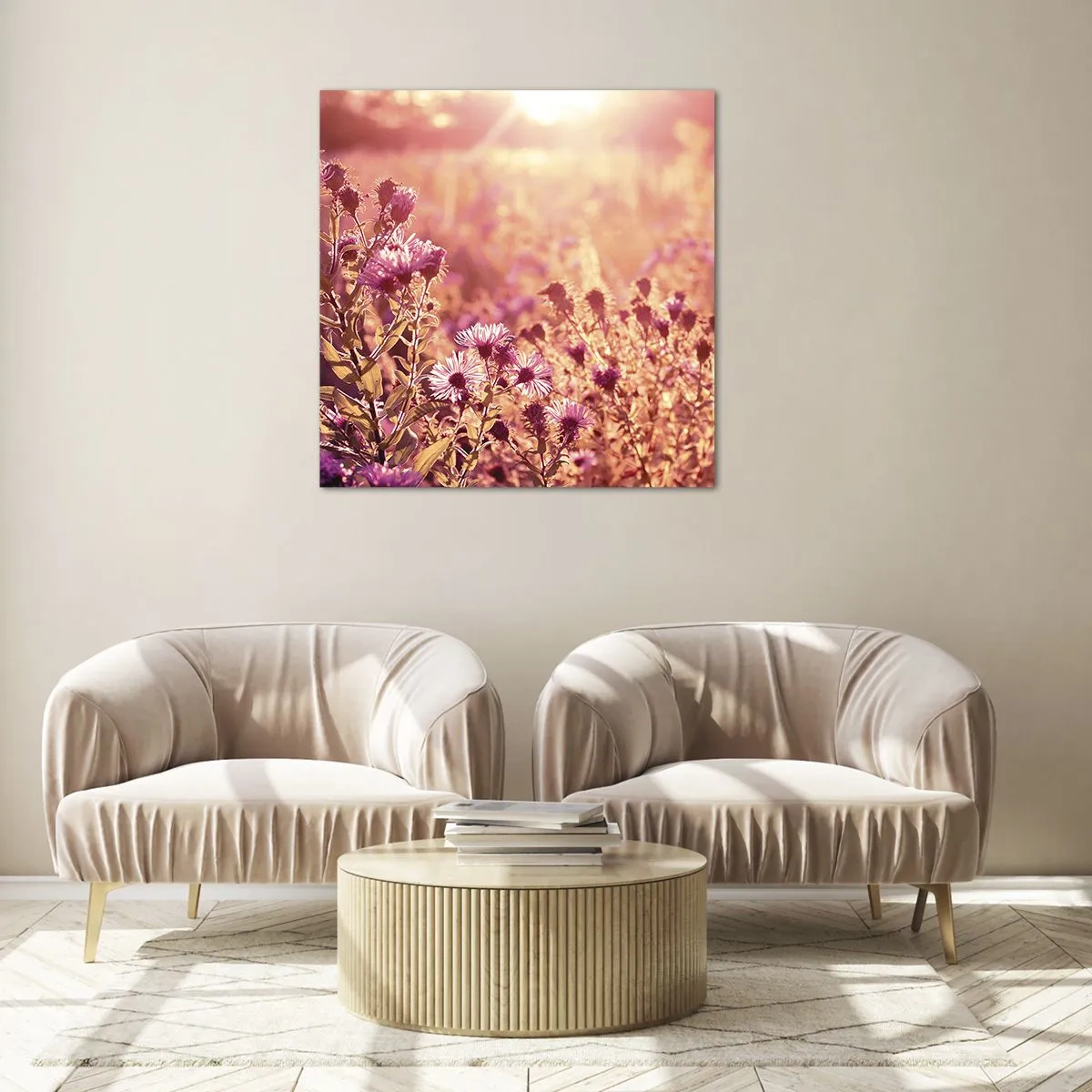 Quadro em vidro - Antes do verão acabar - 70x70 cm