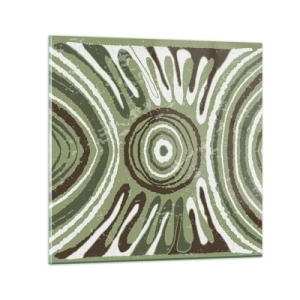 Quadro em vidro - Uma explosão de emoções - 30x30 cm