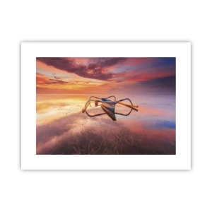 Pôster - A calma de uma noite tropical - 40x30 cm