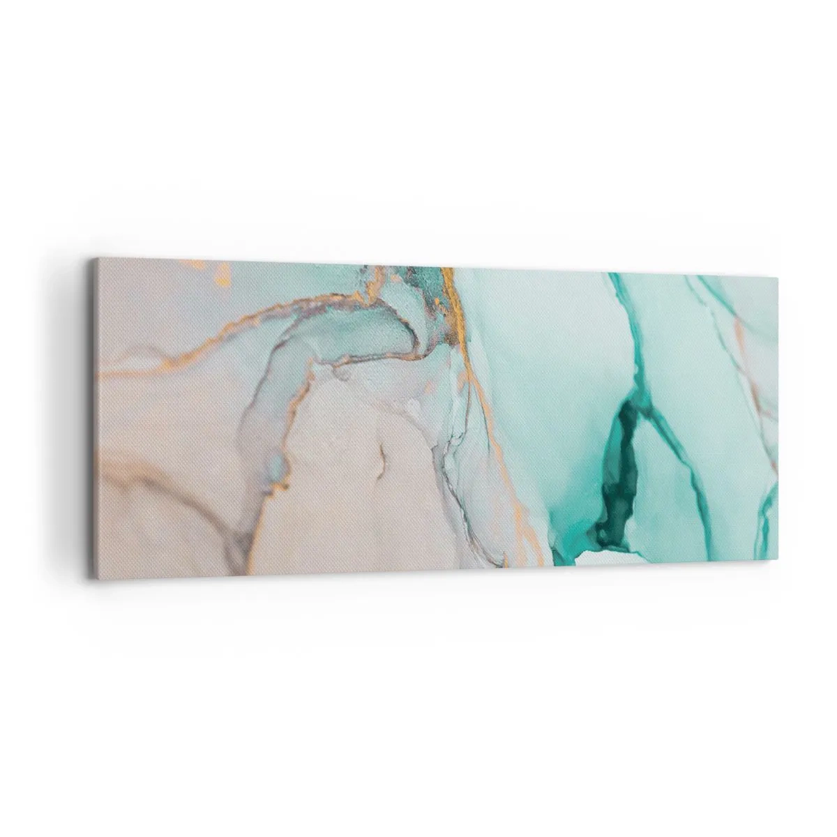 Quadro em tela - Dança das formas e cores - 120x50 cm