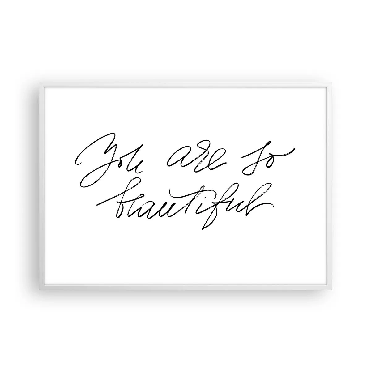 Pôster em moldura branca - De verdade, acredite... - 100x70 cm